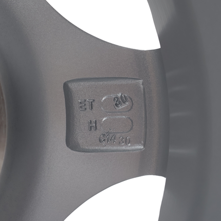 Cantonal Roue libre 13 pouces en alliage léger pour Remorque - 5Jx13 (5x112) 750 kg - ET30 - argent