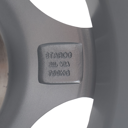 Cantonal Roue libre 13 pouces en alliage léger pour Remorque - 5Jx13 (5x112) 750 kg - ET30 - argent