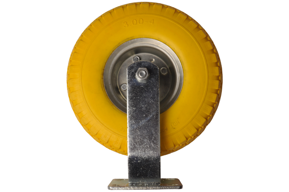 Cantonal Roulette fixe PU 3.00-4 - 80 kg - hauteur totale : 300 mm