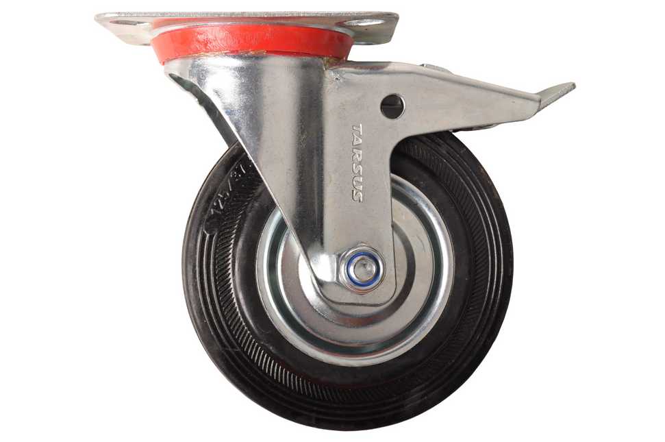 Cantonal Roulette pivotante avec frein - 100 kg - hauteur totale : 150 mm
