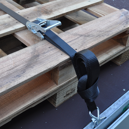 Cantonal Sangle d'arrimage - 600x3,5 cm - noir - charge de rupture 3000 kg