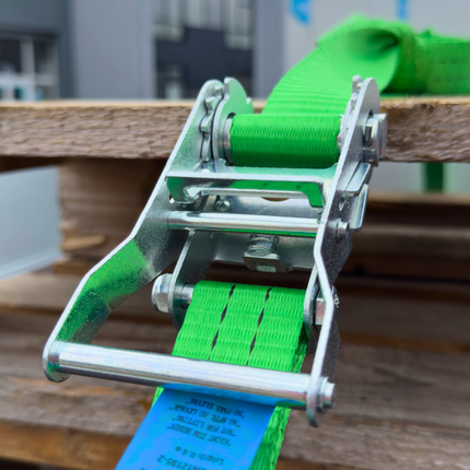 Cantonal Sangle d'arrimage - 600x3,5 cm - vert - charge de rupture 2000 kg