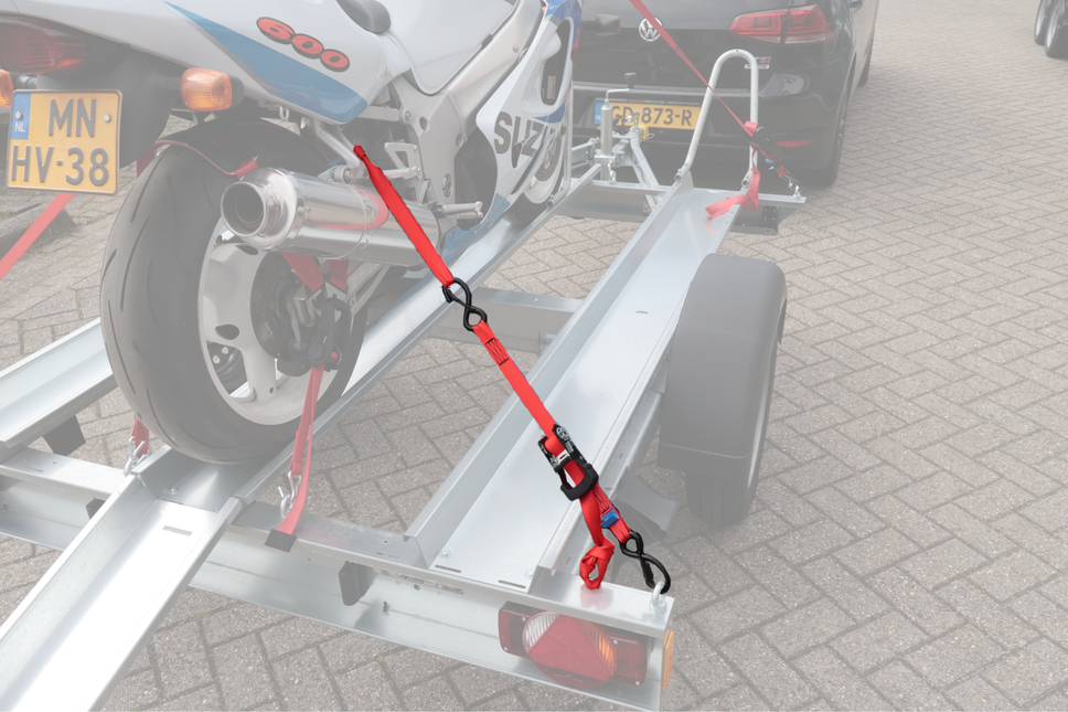 Cantonal Sangles d'arrimage universelles pour le transport de moto 180 cm – 350 kg