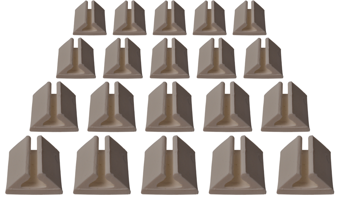 Cantonal Serre-câble autocollant pour câble à 2 conducteurs - 20 pièce