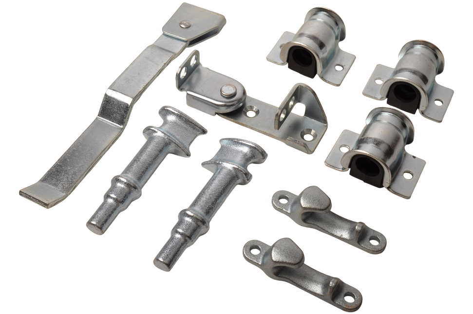 Cantonal Serrure à barre galvanisée - gauche - pour barre de Ø22 mm