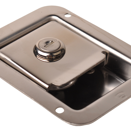 Cantonal Serrure à palastre en acier inoxydable 120x90 mm à fermeture identique