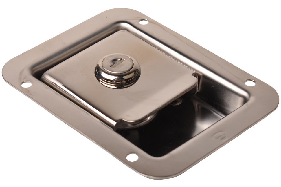 Cantonal Serrure à palastre en acier inoxydable 120x90 mm à fermeture identique