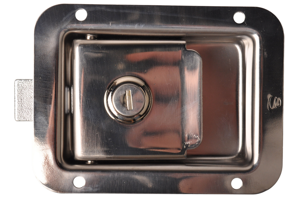 Cantonal Serrure à palastre en acier inoxydable 120x90 mm à fermeture identique