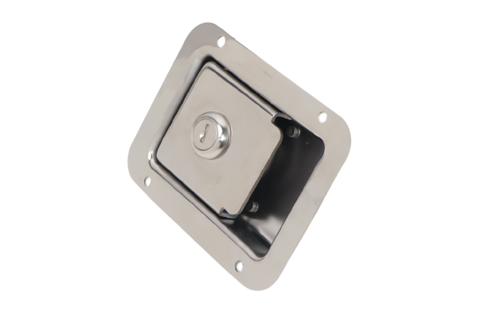 Cantonal Serrure à palastre en acier inoxydable 120x90 mm à fermeture identique
