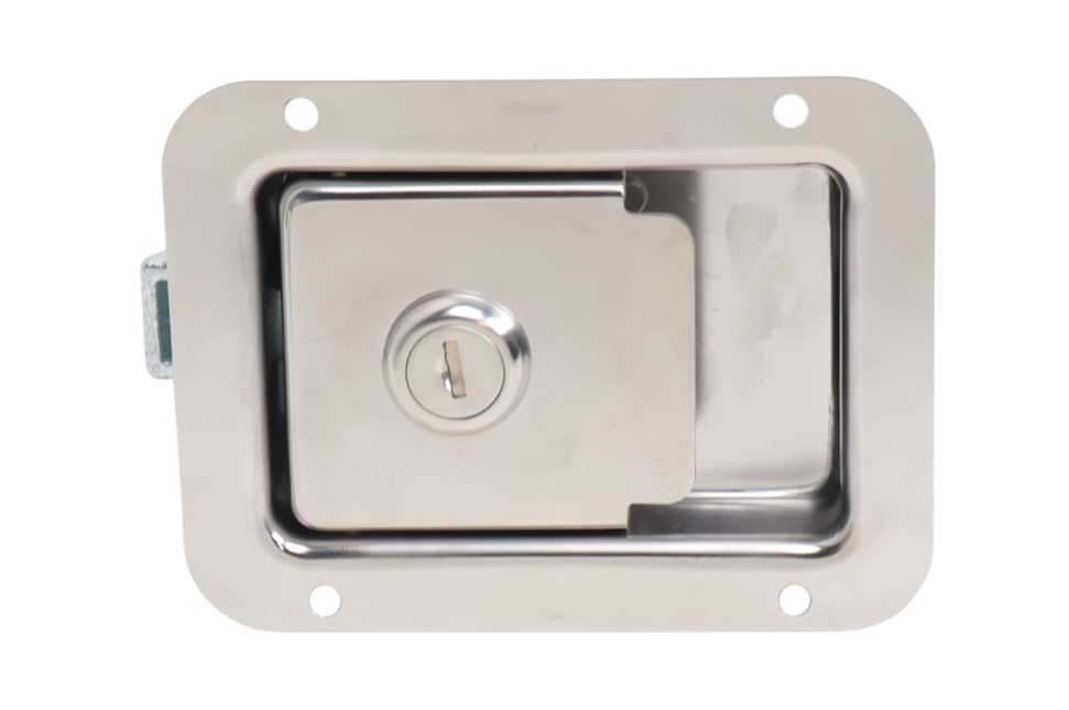 Cantonal Serrure à palastre en acier inoxydable 120x90 mm à fermeture identique