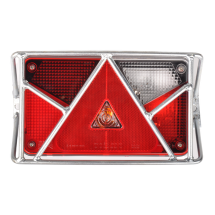 Cantonal Set de 2 grilles de protection de feux arrière de remorque avec triangle libre - adapté pour éclairage Multipoint