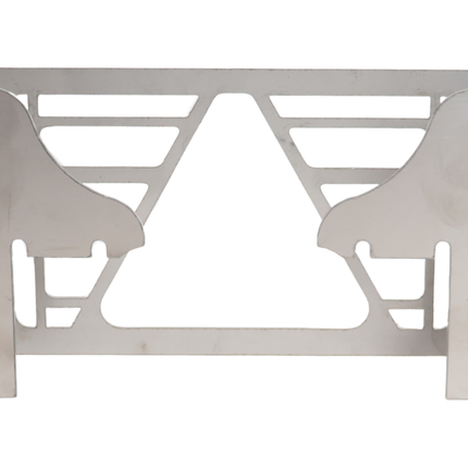 Cantonal Set de 2 grilles de protection Multiled 4 - 253x141x63,7 mm - avec triangle libre - en acier inoxydable - montage sans perçage