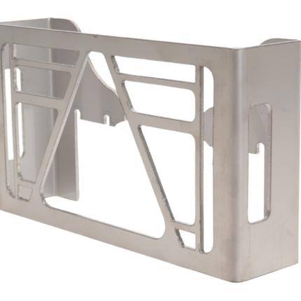Cantonal Set de 2 grilles de protection Multiled 4 - 253x141x63,7 mm - avec triangle libre - en acier inoxydable - montage sans perçage