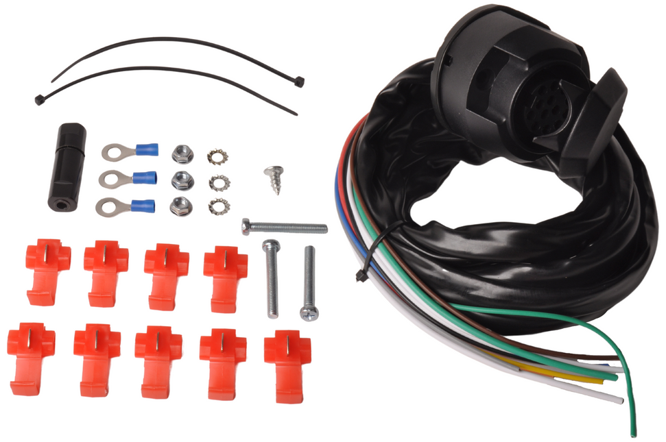 Cantonal Set de câbles 13 broches les pour attelage de remorque - 1,5 mètre