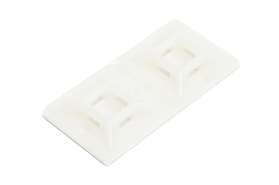 Cantonal Support autocollants pour des attaches autobloquantes - 28x28 mm - 20 pièce