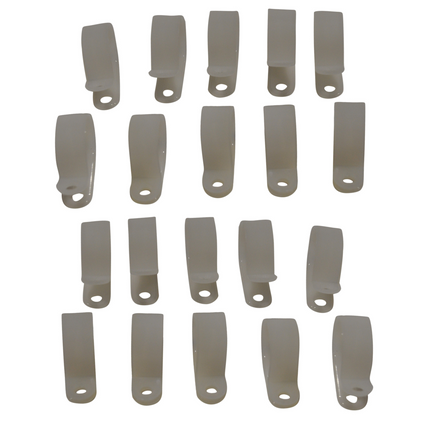 Cantonal Support de câble (diamètre intérieur 20,6 mm) pour fixer le câble d'éclairage - 20 pièce