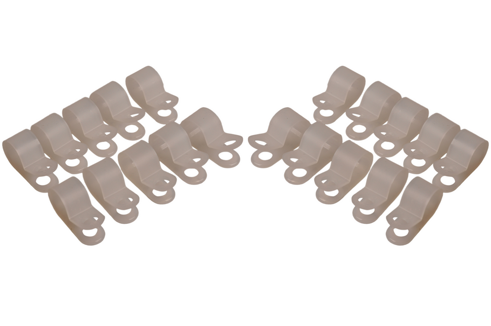 Cantonal support de câble (diamètre intérieur de 9,5 mm) pour fixer le câble d'éclairage - 20 pièces