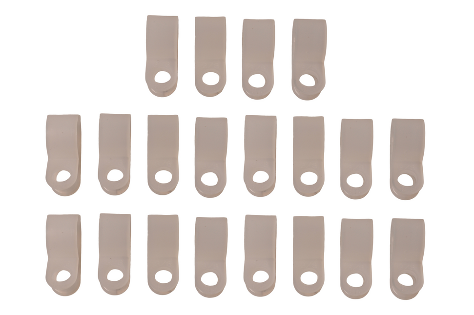Cantonal support de câble (diamètre intérieur de 9,5 mm) pour fixer le câble d'éclairage - 20 pièces