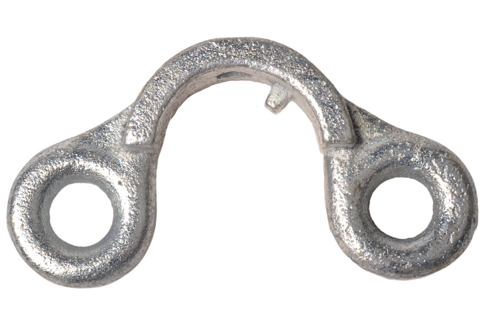 Cantonal Support de cloison avec 2 œillets 130 mm