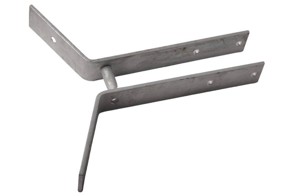 Cantonal Support de mâchoire en acier galvanisé pour quille - s'adapte à un tube de 60 mm