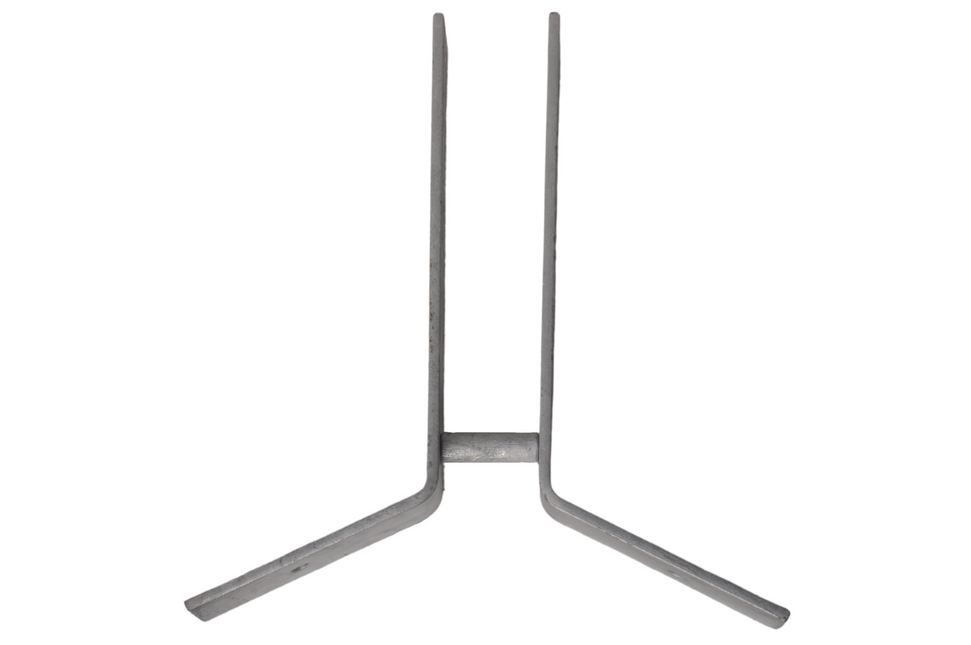 Cantonal Support de mâchoire en acier galvanisé pour quille - s'adapte à un tube de 60 mm