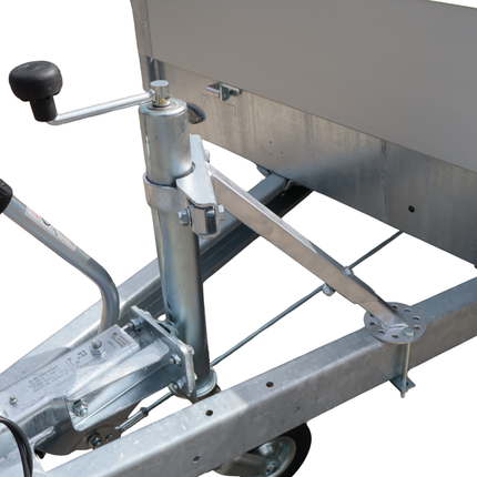 Cantonal Support pour roue jockey 60 mm avec fixation ronde - kit de fixation inclus