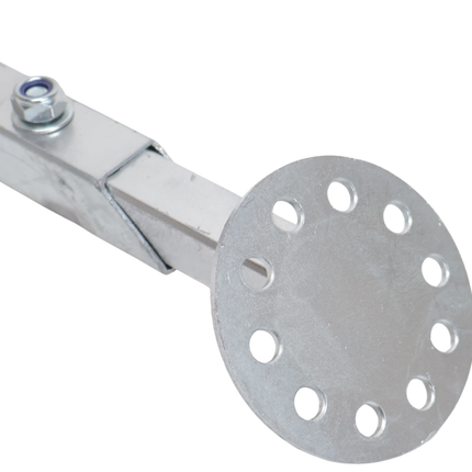 Cantonal Support pour roue jockey 60 mm avec fixation ronde - kit de fixation inclus