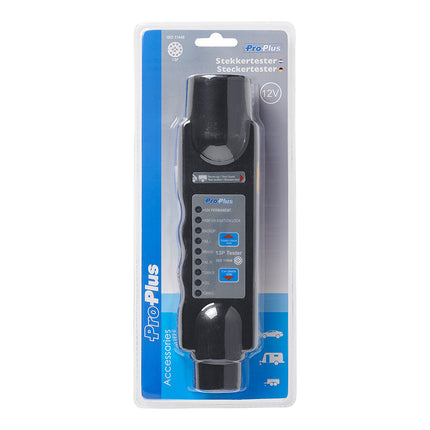 Cantonal Testeur de prises 13 broches 12 V. Teste les clignotants, les feux arrières, les feux de stop, les feux de recul et les antibrouillards. Fonctionne avec des batteries de 9 volts. ( non inclus )