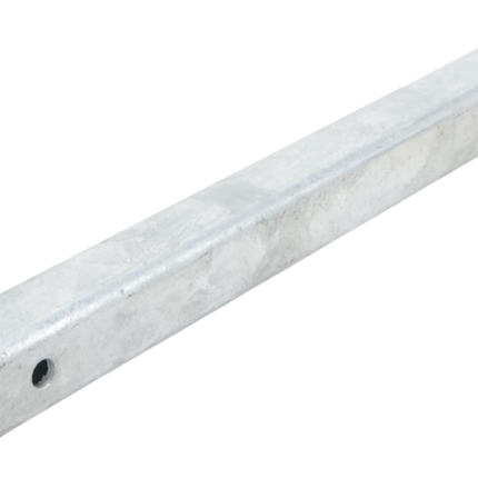 Cantonal Tube d'alignement galvanisé 30x30x300 mm pour bloc basculant 60x40 mm