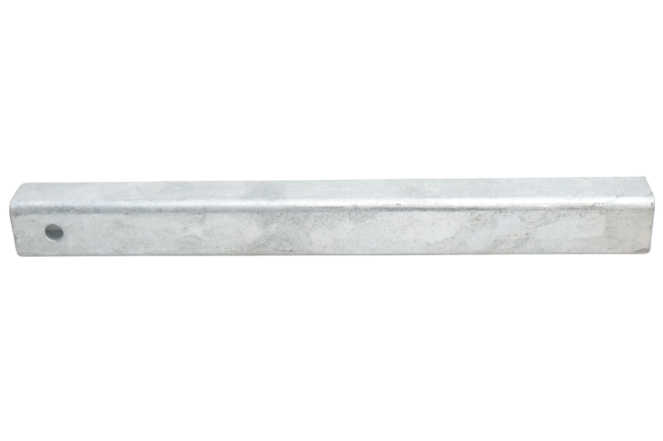 Cantonal Tube d'alignement galvanisé 30x30x300 mm pour bloc basculant 60x40 mm