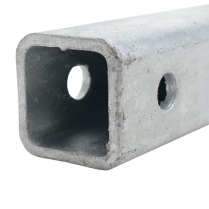 Cantonal Tube d'alignement galvanisé 30x30x300 mm pour bloc basculant 60x40 mm