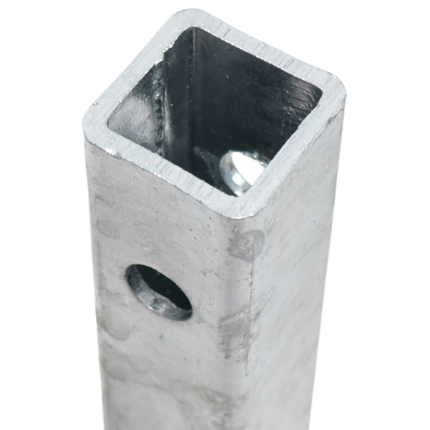 Cantonal Tube de réglage en acier galvanisé - manchon 30x30x300 mm