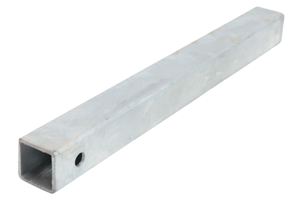 Cantonal Tube de réglage en acier galvanisé - manchon 40x40x400 mm