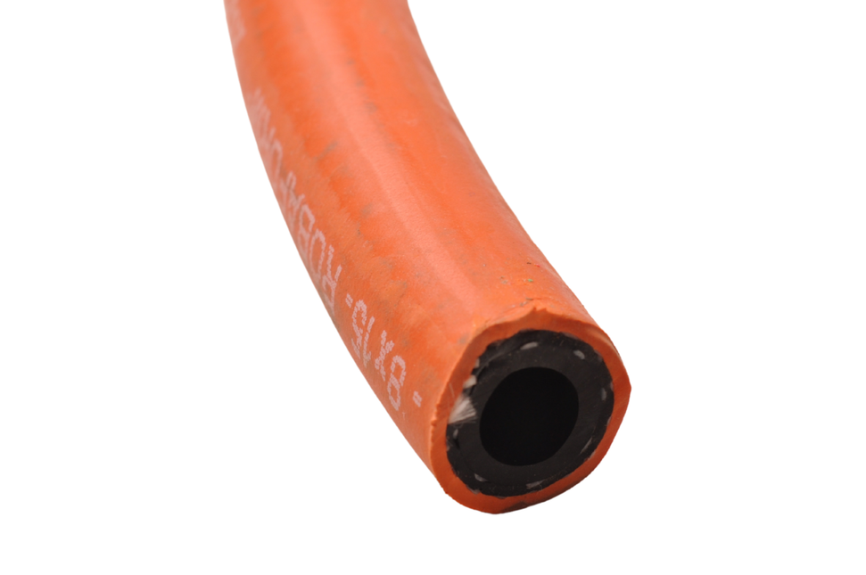 Cantonal Tuyau de propane/gaz - orange - diamètre intérieur 8 mm - diamètre extérieur 15 mm