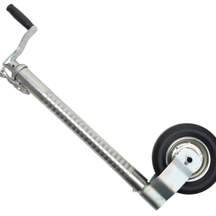 Cantonal Type roue jockey Ifor Williams- 48 mm - striée - capacité de charge : 250 kg - jante en acier
