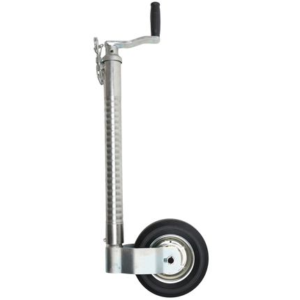 Cantonal Type roue jockey Ifor Williams- 48 mm - striée - capacité de charge : 250 kg - jante en acier
