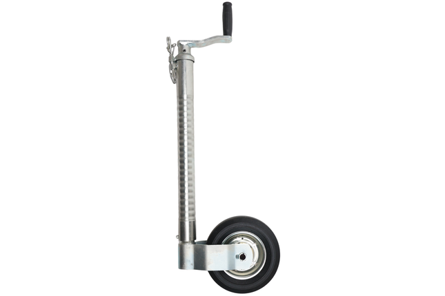 Cantonal Type roue jockey Ifor Williams- 48 mm - striée - capacité de charge : 250 kg - jante en acier
