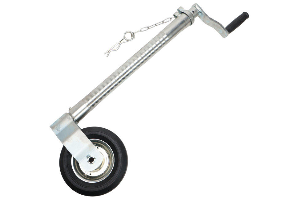 Cantonal Type roue jockey Ifor Williams- 48 mm - striée - capacité de charge : 250 kg - jante en acier