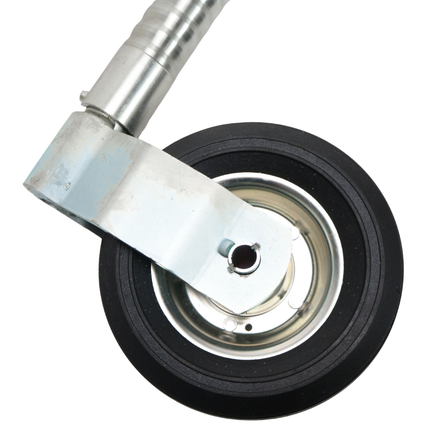 Cantonal Type roue jockey Ifor Williams- 48 mm - striée - capacité de charge : 250 kg - jante en acier