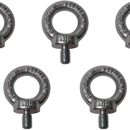 Cantonal Vis à œillet M8 galvanisée - 5 piecés