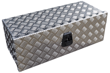 De Haan DE HAAN BOX O - 700x240x300 mm - boîte à timon aluminium étanche à l'eau et à la poussière - avec serrures Butterfly ou en T