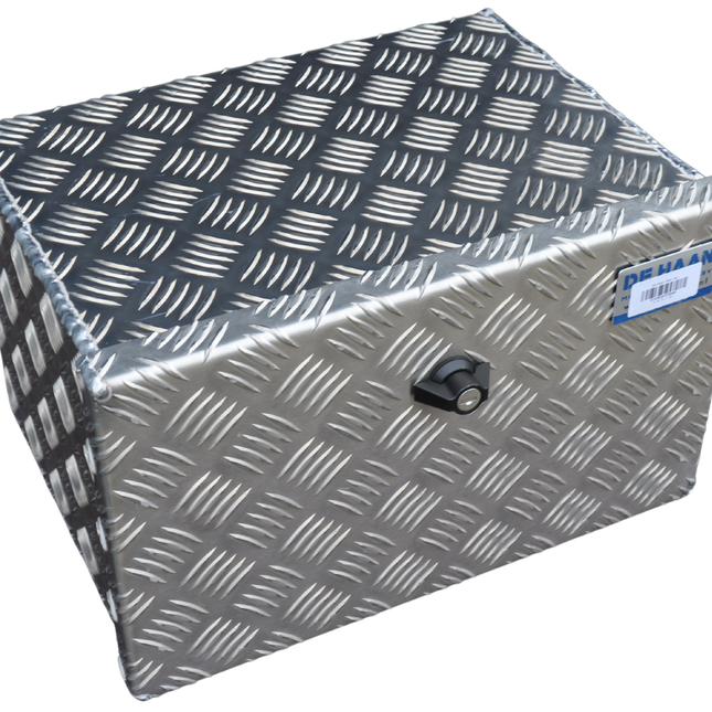 De Haan DE HAAN BOX OK - 400x240x300 mm - boîte à timon en tôle striée en aluminium, étanche à l'eau et à la poussière - avec serrures Butterfly ou en T