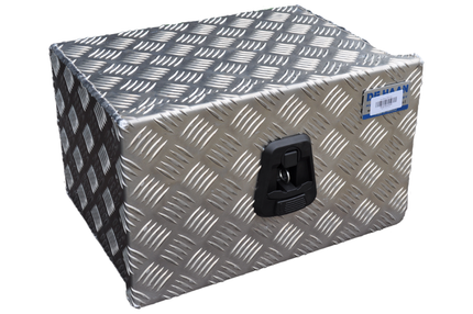 De Haan DE HAAN BOX OK - 400x240x300 mm - boîte à timon en tôle striée en aluminium, étanche à l'eau et à la poussière - avec serrures Butterfly ou en T