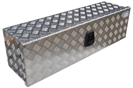 De Haan DE HAAN BOX OM - 900x250x250 mm - caisson en tôle striée en aluminium étanche à l'eau et à la poussière - avec serrures à papillon ou en T