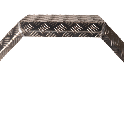 De Haan De Haan HMAQ 2475 -750x240x350 mm - garde boue en plaque d'aluminium striée