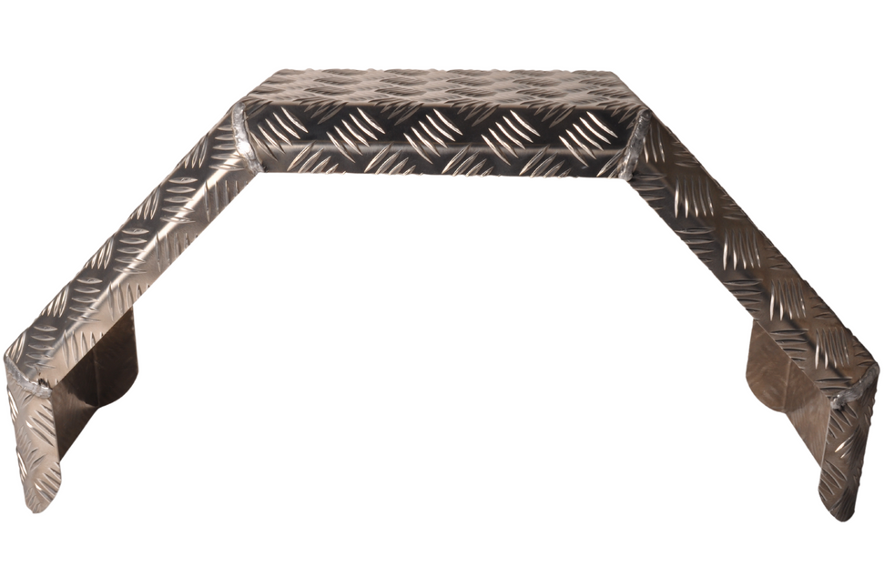 De Haan De Haan HMAQ 2475 -750x240x350 mm - garde boue en plaque d'aluminium striée