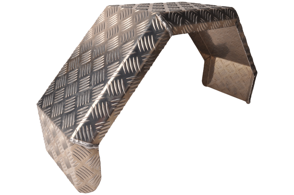 De Haan De Haan HMAQ 2480 - 800x240x400 mm - garde boue en plaque d'aluminium striée