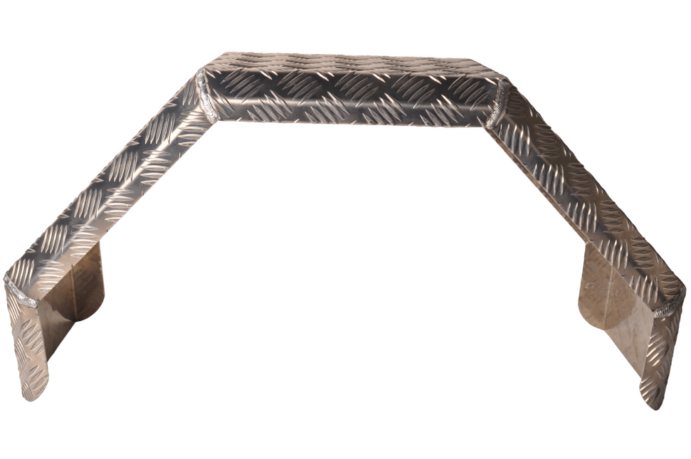 De Haan De Haan HMAQ 2480 - 800x240x400 mm - garde boue en plaque d'aluminium striée