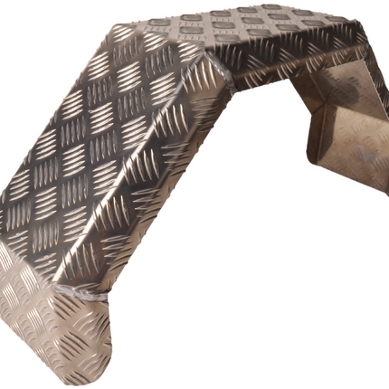 De Haan De Haan HMAQ 2680 - 800x260x400 mm - garde boue 14/15 pouces en plaque d'aluminium striée