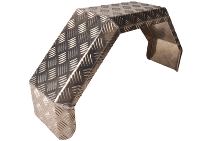De Haan De Haan HMAQ 2680 - 800x260x400 mm - garde boue 14/15 pouces en plaque d'aluminium striée